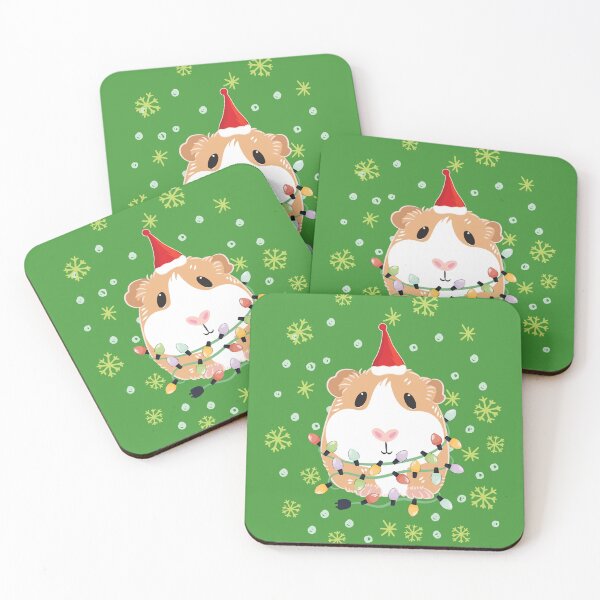 Item preview, Christmas Guinea Pig - Red and White 2 designed and sold by Lulupainting.