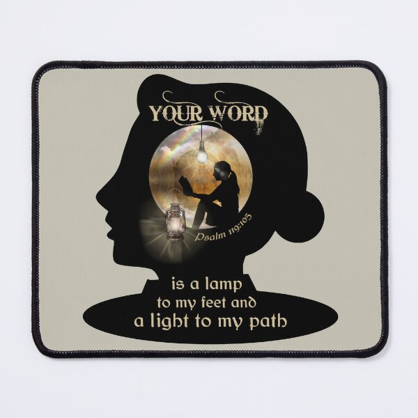 Item preview, Lamp to My Feet and Light to my Path - YOUR WORD - Christian T-shirt Female designed and sold by Narrow-Path.