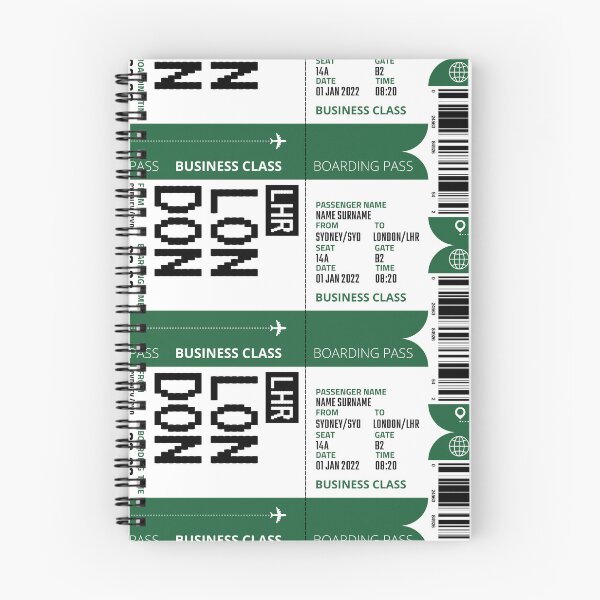 Item preview, London boarding pass designed and sold by flight-apparel.
