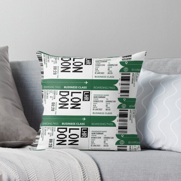 Item preview, London boarding pass designed and sold by flight-apparel.