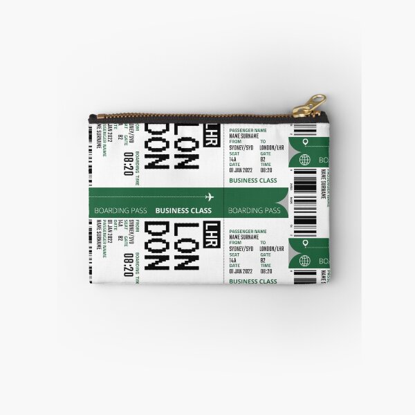 Item preview, London boarding pass designed and sold by flight-apparel.