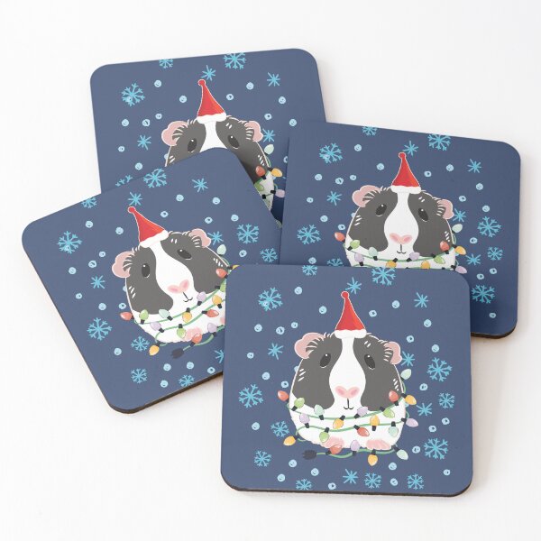 Item preview, Christmas Guinea Pig - Black and White 2 designed and sold by Lulupainting.