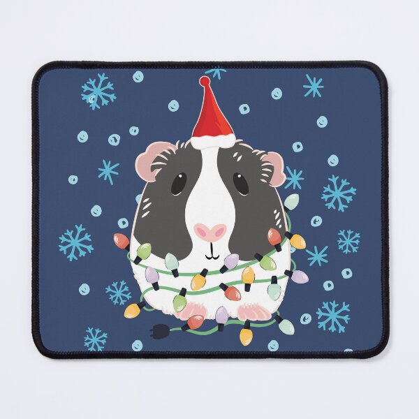 Item preview, Christmas Guinea Pig - Black and White 2 designed and sold by Lulupainting.
