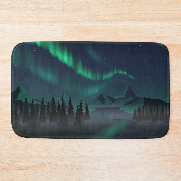 Item preview, Northern lights over the mountains designed and sold by Astrofruechtle.