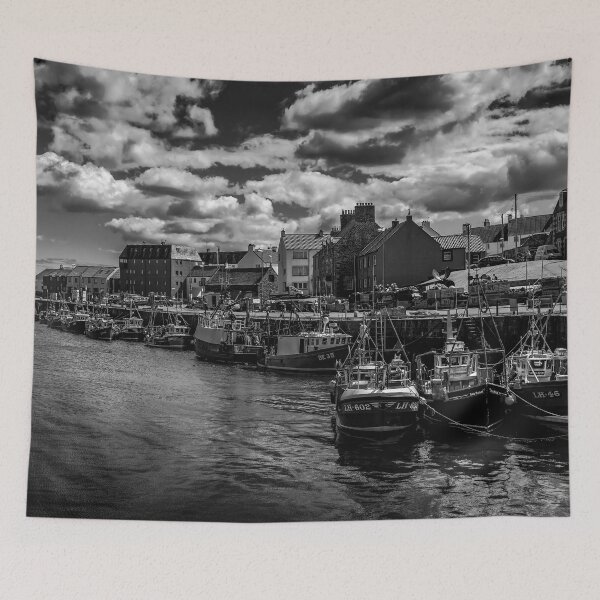 Item preview, FISHING BOATS IN DUNBAR HARBOUR designed and sold by axp7884.