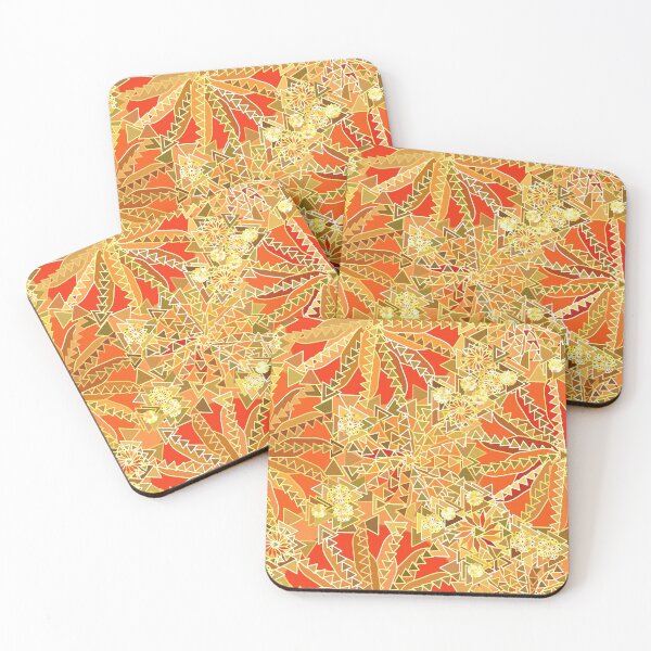 Item preview, Tribal Mandala Print, Mustard Gold and Orange  designed and sold by Marymarice.