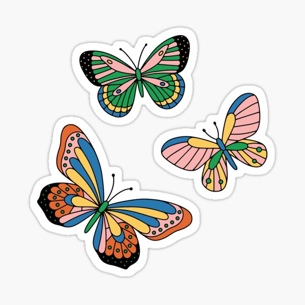 Trendy Y2K stickers. Cute girly patches, butterfly and glamour heart  symbols. Retro stars, flowers and smiles vector set, Stock vector
