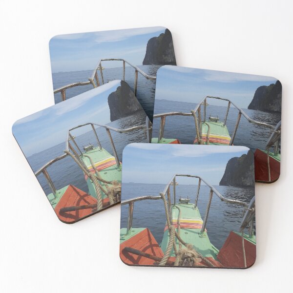 Item preview, View through a longtail boat to the Andaman sea designed and sold by kall3bu.