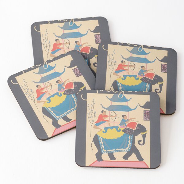 Item preview, Saigon Vietnam, Elephant,  Vintage Travel Poster designed and sold by vintagevivian.