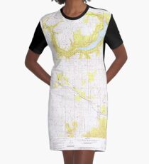 USGS TOPO Map Idaho ID Worley 238841 1981 24000 T-Shirt Kleid