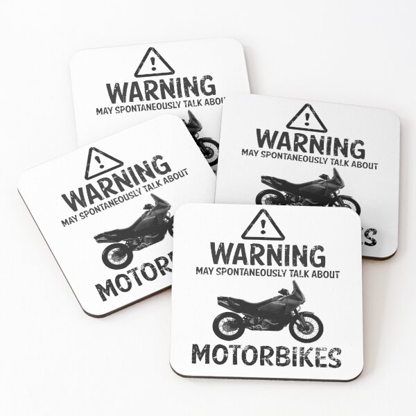 Item preview, WARNING, May Spontaneously Talk About Motorbikes designed and sold by ianearthcore.