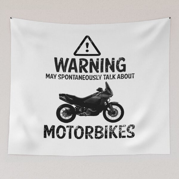 Item preview, WARNING, May Spontaneously Talk About Motorbikes designed and sold by ianearthcore.