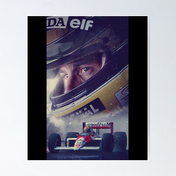 Item preview, Wallpaper Illustration Ayrton Senna   designed and sold by TiniClothing555.