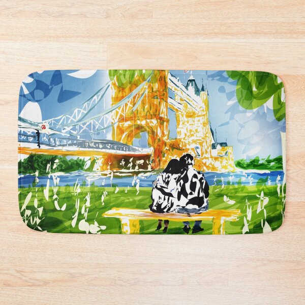 Item preview, Love in Tower Bridge Thames River, London, love next to the Tower Bridge over the Thames River in London designed and sold by cachaldora.