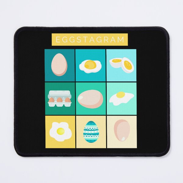 Item preview, Eggstagram Funny Egg Colourful Retro Vintage Yellow Easter instagood designed and sold by marie-inks.
