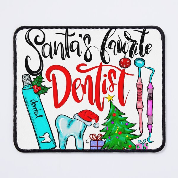 Item preview, Santa’s Favorite Dentist Christmas  designed and sold by OrnamentallyYou.
