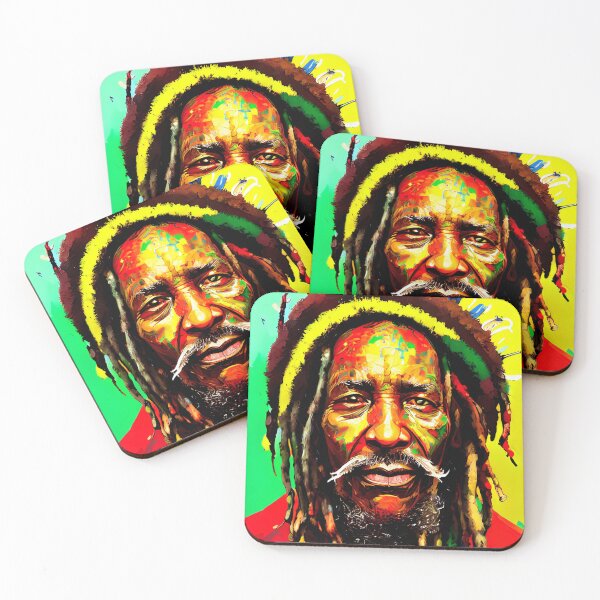 Aperçu de l'œuvre T-SHIRTS vibration reggae rasta créée et vendue par Mao-Bwolf.