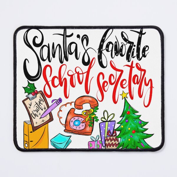 Item preview, Santa’s Favorite School Secretary designed and sold by OrnamentallyYou.