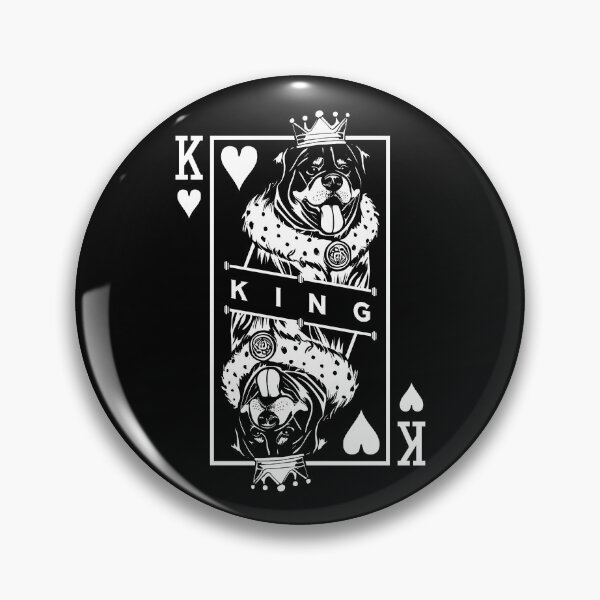 Item preview, Rottweiler King Of Hearts Dog Lover Playing Card Pop Art designed and sold by GrandeDuc.