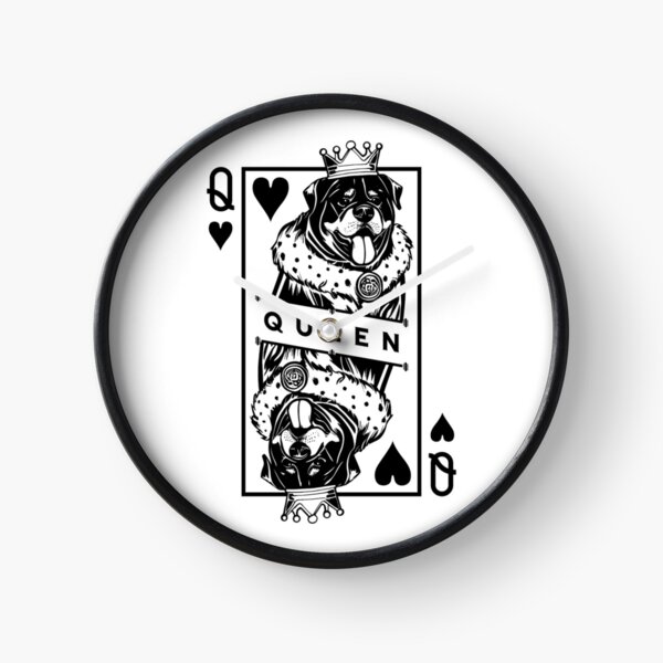 Item preview, Rottweiler Queen Of Hearts Dog Lover Playing Card Pop Art designed and sold by GrandeDuc.