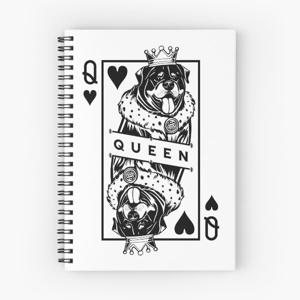 Item preview, Rottweiler Queen Of Hearts Dog Lover Playing Card Pop Art designed and sold by GrandeDuc.