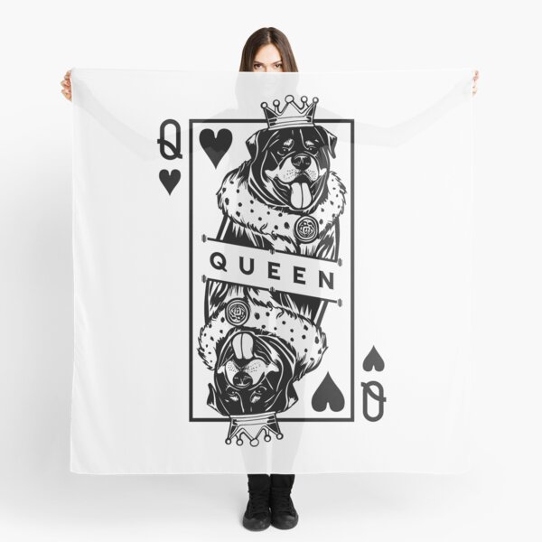 Item preview, Rottweiler Queen Of Hearts Dog Lover Playing Card Pop Art designed and sold by GrandeDuc.