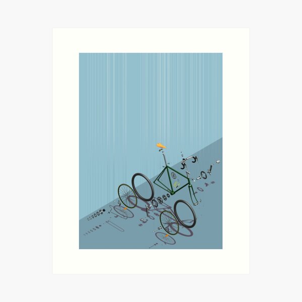 Item preview, Hanging Bicycle designed and sold by robotsvdinosaur.