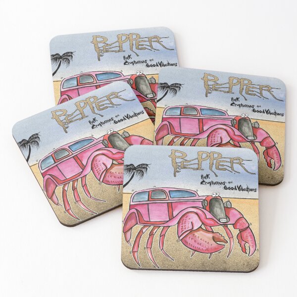 Item preview, Pepper pink crustaceans and good vibrations designed and sold by Mitsch95.