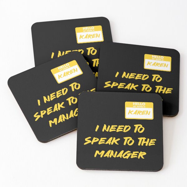 Item preview, Hello My Name Is Karen I Need To Speak To The Manager Karen Manager Meme designed and sold by RockBeeDesigns.