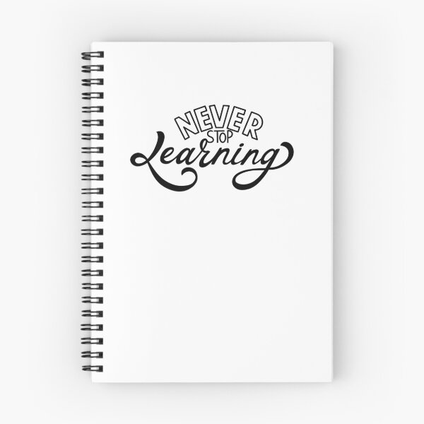 Artikelvorschau, Never Stop Learning Motivational Quote entworfen und verkauft von AnmarkArt.
