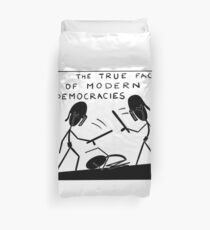 true_face_of_democracy Duvet Cover