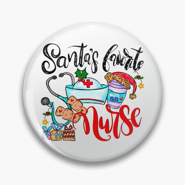 Item preview, Santa’s Favorite Nurse designed and sold by OrnamentallyYou.