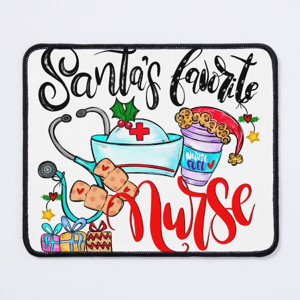 Item preview, Santa’s Favorite Nurse designed and sold by OrnamentallyYou.