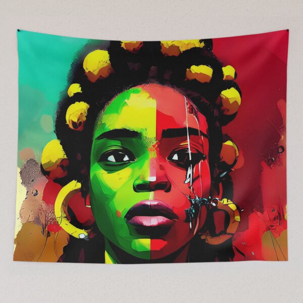 Aperçu de l'œuvre T-SHIRTS vibration reggae rasta créée et vendue par Mao-Bwolf.