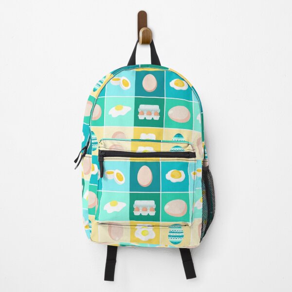 Item preview, Fried Egg Carton of Eggs, Funny Egg Patchwork Pattern Colourful Retro Vintage Yellow Easter designed and sold by marie-inks.