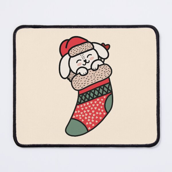 Item preview, Cute Long Eared Dog Rabbit In Christmas Sock Xmas Pajama designed and sold by JokeGysen.
