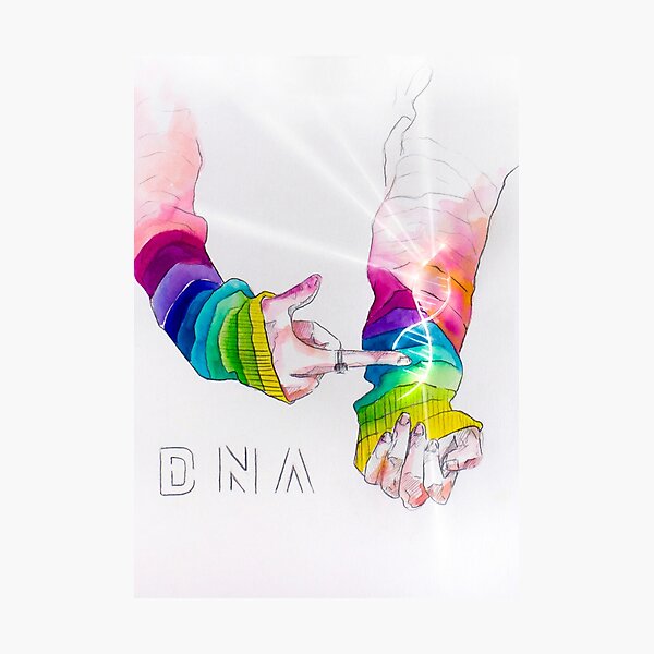 BTS 방탄소년단 - DNA Photographic Print
