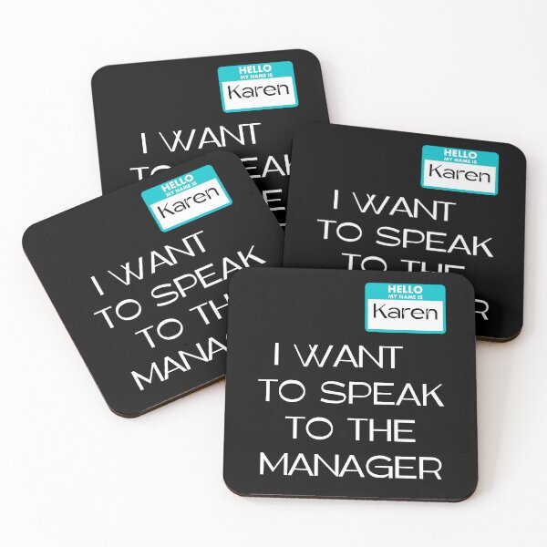 Item preview, I Want To Speak To The Manager  Karen Manager Meme designed and sold by RockBeeDesigns.