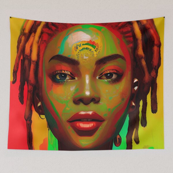 Aperçu de l'œuvre T-SHIRTS vibration reggae rasta créée et vendue par Mao-Bwolf.