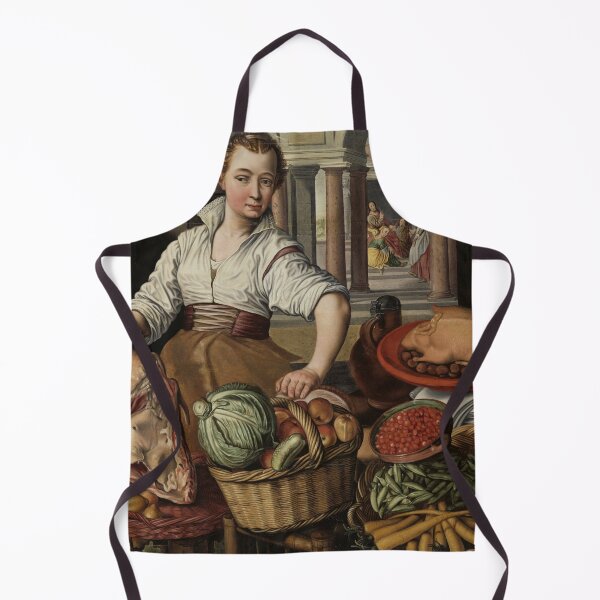 Item preview,  where a maid works hard. In the background the viewer recognizes Jesus in the house of Martha and Maria. An aesthetic sight with a symbolic character.
The design by Mallybeau Mauswohn shows the kitchen scene with Jesus in the house of Martha and Maria b designed and sold by Mauswohn.