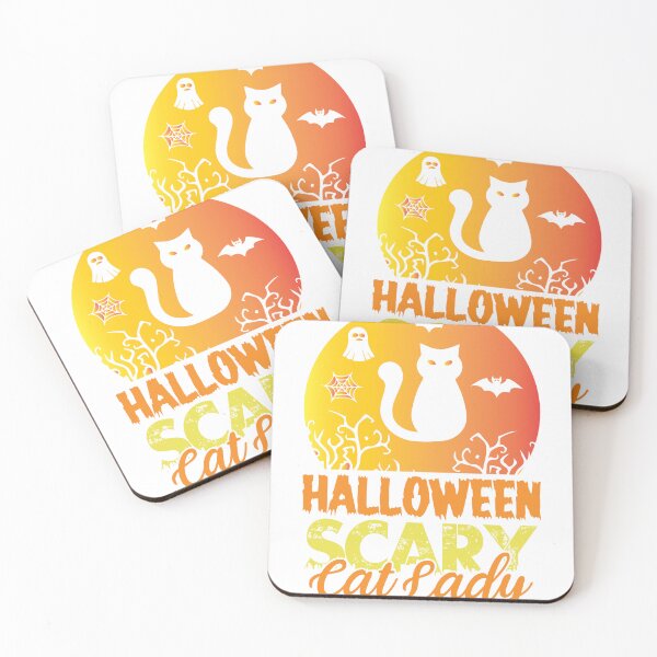 Item preview, Happy Halloween Scary Cat Lady designed and sold by W&M Store.