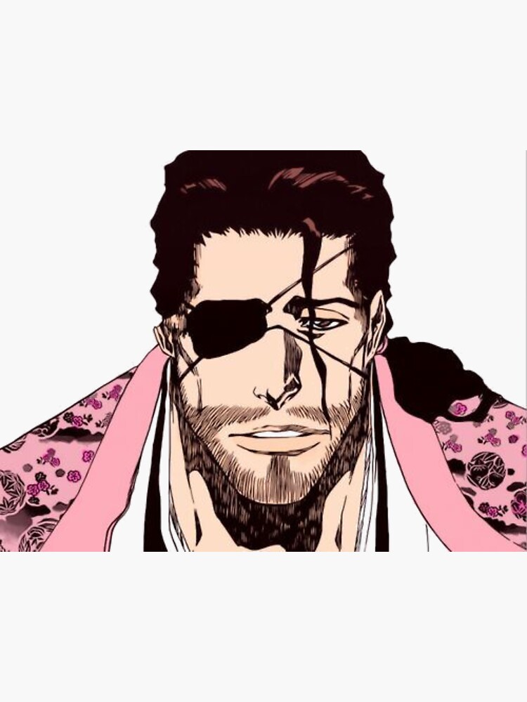 "Shunsui Kyōraku bleach stickers" Sticker for Sale by Aliartiste