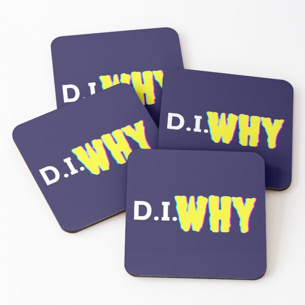 Item preview, DIY Satire D.I.Why Do It Yourself Funny Spooky Hologram Yellow retro vintage designed and sold by marie-inks.