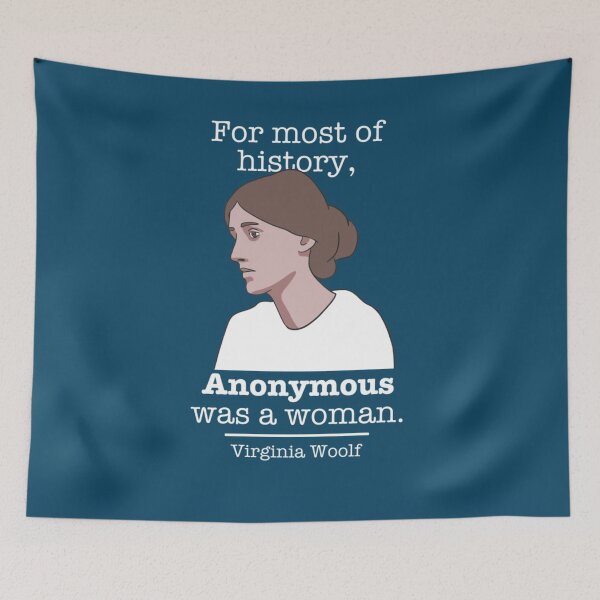 Item preview, Cita de Virginia Woolf - Anónimo era una mujer Camiseta  designed and sold by MicheleHulse.