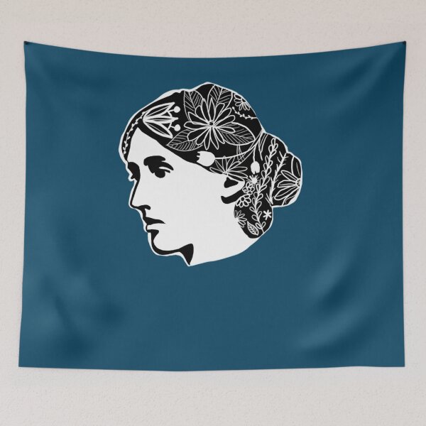 Item preview, Ilustración floral de Virginia Woolf Camiseta  designed and sold by MicheleHulse.