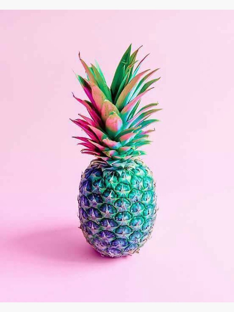 "blue pineapple " Photographic Print by ericleeart Redbubble