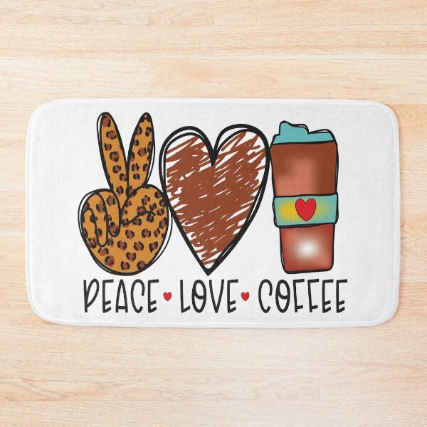 Item preview, pece love coffee designed and sold by AJB ⭐⭐⭐⭐⭐✔️.
