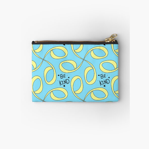 Item preview, Be Kind Yellow and light sky blue Pattern designed and sold by patternologyy.