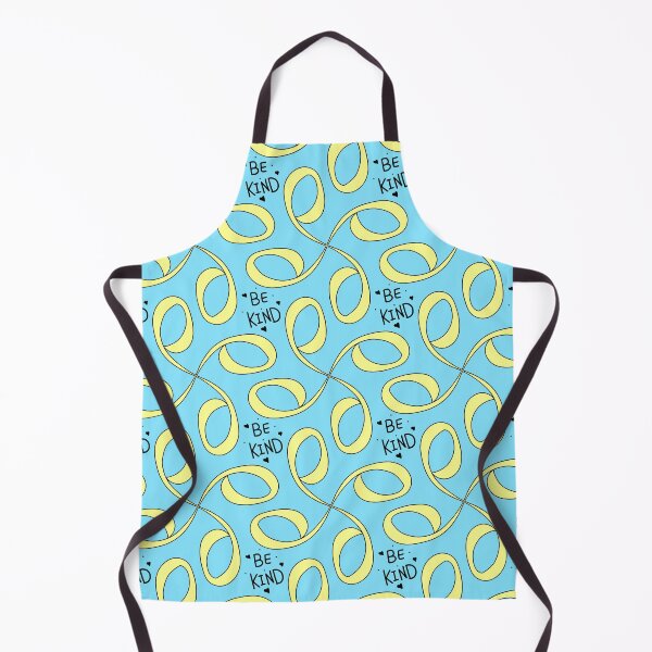 Item preview, Be Kind Yellow and light sky blue Pattern designed and sold by patternologyy.