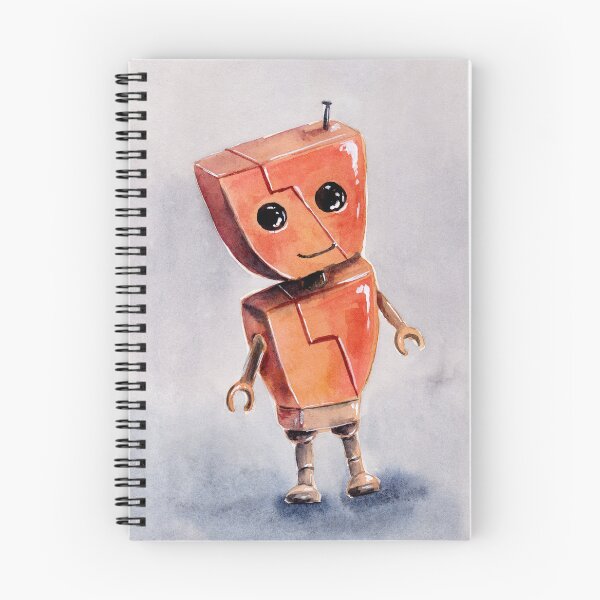 Item preview, Friendly Little Robot - Watercolour Illustration designed and sold by Pattokarts.